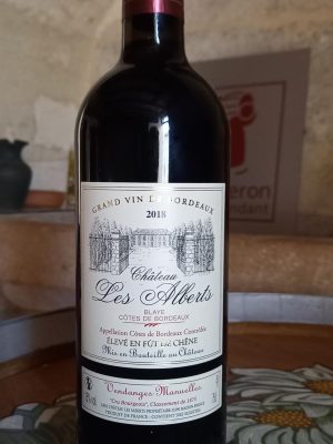 Château les Alberts, Blaye Côtes de Bordeaux 2018, Rouge (en stock)