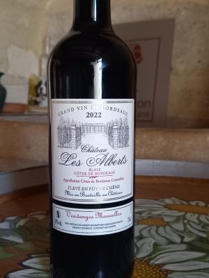 Château les Alberts, Blaye Côtes de Bordeaux 2022, Rouge (en stock)